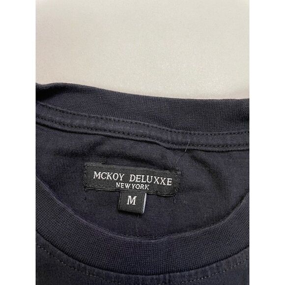 Mckoy Deluxxe Born To Rage Graphic T-shirt Men Medium Black Short Sleeve Music - Picture 4 of 5